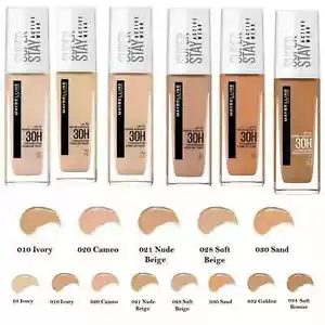 Maybelline SuperStay Active Wear Foundation 30H Long Lasting New - All Shades - Picture 1 of 39