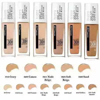 Maybelline SuperStay Active Wear Foundation 30H Long Lasting New - All Shades - Image 1 of 4