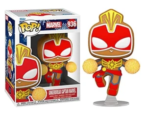 Funko Pop! Vinilo: Marvel - Gingerbread Captain Marvel #936 - ¡NUEVO!! - Imagen 1 de 3