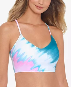 Bikini Swim Top Dye Printed Juniors Large SALT+COVE $24 NWT - Picture 1 of 4