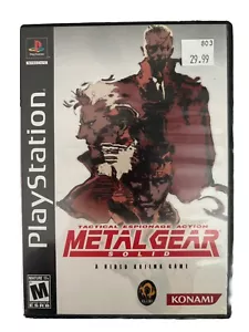 Metal Gear Solid (Sony PlayStation 1, 1999) Big Box Black Label - Picture 1 of 5