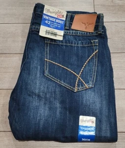 New Wrangler Men's 20X No. 42 Vintage Boot Cut Jeans. 36x36. River Denim Color - Picture 1 of 8