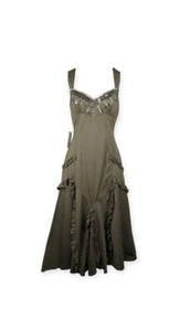 EUC TOGETHER Brand Dress Army Green Size 10 - Picture 1 of 14