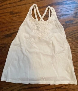 Children's Place Est.1989 Place Girls White Tank Shirt Sz Small 5/6 - Picture 1 of 4