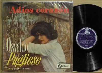 OSVALDO PUGLIESE y Su Orq Tipica Adios Corazon Tango LP A Los Amigos + 11 - Image 1 of 4