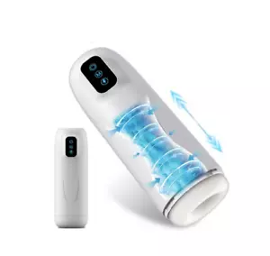 Male Masturebator Automatic Hands Free Heating Cup Sucking Strokers Lubricants - Picture 1 of 7