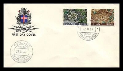 Iceland 1967 FDC, Birds Nests. Lot # 4. - Image 1 of 2