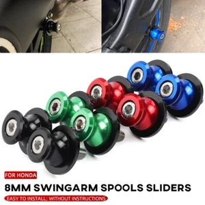 8MM Swingarm Spools Sliders For HONDA CBR 600RR/1000RR CBR954RR CBR1000RR-R - Picture 1 of 35
