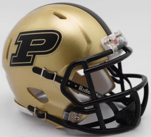 PURDUE BOILERMAKERS NCAA Riddell SPEED Authentic MINI Football Helmet - Picture 1 of 1