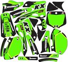 Graphics for 1999-2002 Kawasaki KX KX 125 KX125 Decal fender shrouds Green