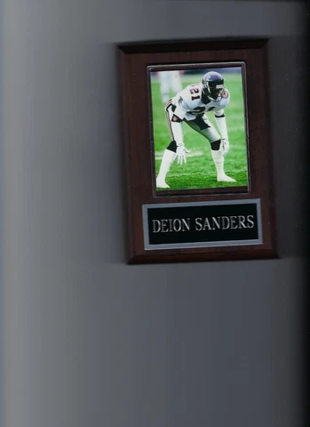 DEION SANDERS PLAQUE ATLANTA FALCONS FOOTBALL NFL Cover