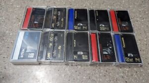 Packs of 10 Mini DV tapes. Multiple quality styles such as Maxell, Sony, TDK