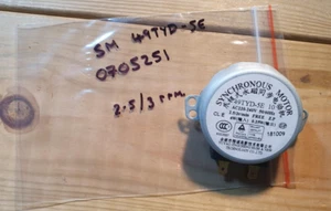 49TYD -5E Micro Drehteller Synchron Tablett Motor Mikrowelle 2,5/3,0 U/min - Bild 1 von 2
