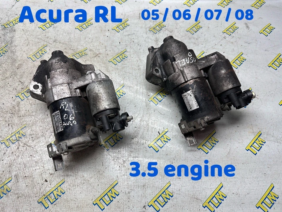 05-08 Acura RL motor de arranque AUTOMÁTICO 2005 2006 2007 2008 *TESTADO* 06 07 08 FABRICANTE DE EQUIPAMENTO ORIGINAL - Imagem 1 de 1