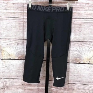 Nike Pro Dri-Fit Black Cropped Compression Leggings Base Layer Size L - Bild 1 von 8