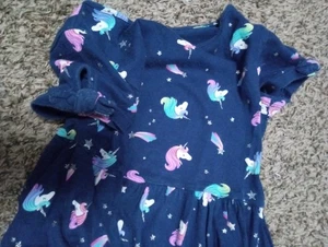 Size 7 Dress Sparkly Unicorns jumping bean & Unicorn Leggings 365 Kids - Picture 1 of 8