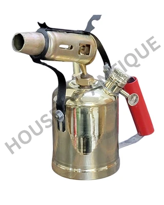 Functional Brass Blow Torch Vintage Collectible Kerosene Oil Old Soldering Tool. - Image 1 of 4