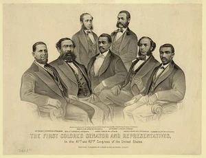 The first colored senator and representatives - in the 41st and 42nd Congress - Picture 1 of 1
