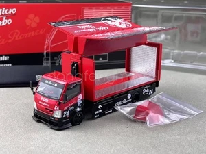 MT 1:64 Red Romeo H300 Box Truck Custom Sports Model Diecast Display Car - Picture 1 of 15