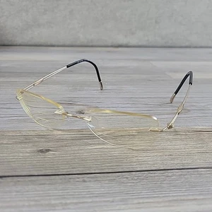 Silhouette 5227 20 6051 Titanium Gold Black Rimless Eyeglasses Frames 19 140 - Picture 1 of 12