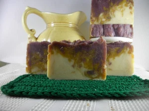 Lavender Chamomile Pure Natural Goat Milk Honey Shea Soap Artisan Handmade Gift - Picture 1 of 12