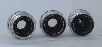 Lot of 3 Tessar Lenses for Exakta Cameras "as-is" - Image 1 of 3
