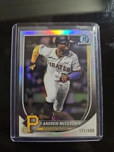 2025 Bowman Chrome - Andrew McCutchen, Andrew McCutchen #24 Refractor /499 - Picture 1 of 2
