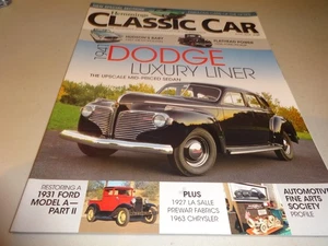 HEMMINGS CLASSIC CAR MAGAZINE #165 JUNE 2018 DODGE LUXURY LINER - Picture 1 of 1