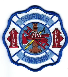 Sheridan Township (Calhoun County) MI Michigan Fire Dept. patch - NEW! - Picture 1 of 1