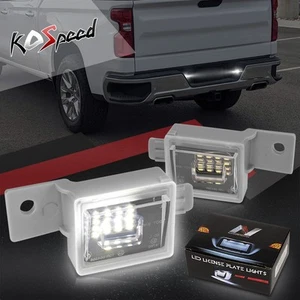 Nuvision LED Bumper License Plate Lights for 14-24 Chevy Silverado GMC Sierra - Picture 1 of 7