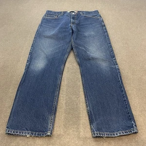 Vintage Levis 505 Jeans Herren 36x30 Straight Distressed Denim 90er y2k verwaschen blau - Bild 1 von 15