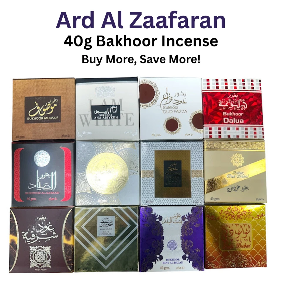Incienso Ard Al Zaafaran Bakhoor 40 gm Yara Bukhoor cuadrados incienso Mamoul Foto 1 de 1