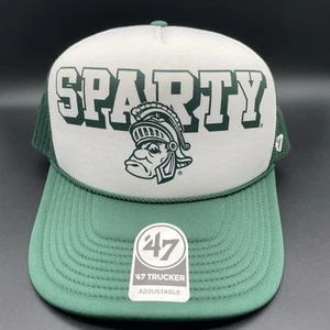 Michigan State Spartans Sparty 47 Snapback Trucker Sombrero Gorra NUEVO con Etiquetas - Imagen 1 de 8