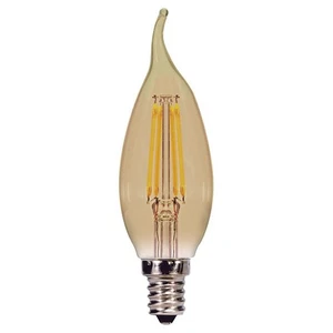 Satco 3.5w CA11 E12 LED 120v 2000K 300 lumens Vintage style filament lamps - Picture 1 of 1