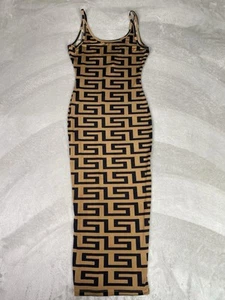 Good time USA Bodycon Sleeveless Dress WMNS Small Brown/Black  - Picture 1 of 7