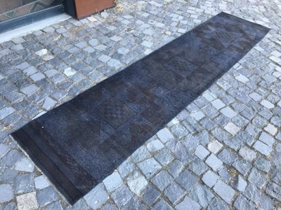 Turkish Vintage Rug Handmade Wool Rug Bohemian Runner Rug Home Rug 2,2 x 9,8 ft - Image 1 of 4