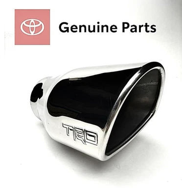 Genuine TRD Toyota Exhaust Tip Polished Chrome Stainless Steel Tacoma Tundra FJ - Image 1 of 4