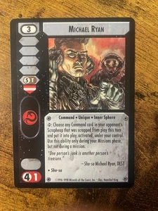 Battletech CCG TCG Card Game Rare Crusade Expansion Michael Ryan - Picture 1 of 1
