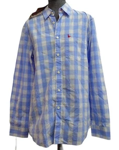 Jack Wills Shirt Men's Checked Blue White Long Sleeved New With Tags UK Small  - Picture 1 of 9