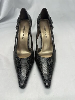 Tacones Bellini Trace imitación piel de serpiente gris/negro talla 8,5 M Foto 1 de 4