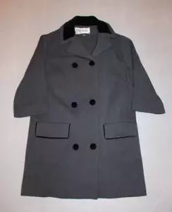 Vintage Neiman Marcus Sakko Rock Anzug Damen 12 Wolle Knöpfe grau Holland 60er - Bild 1 von 23