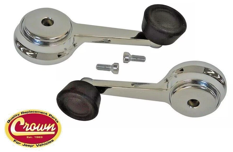 Manivela Crown 76-91 Jeep CJ5 CJ7 CJ8 YJ Wrangler ventana (par) 3678907 Foto 1 de 1
