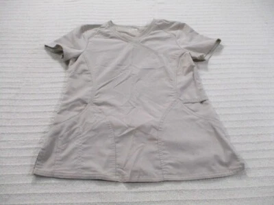 Camisa Médica Scrubstar Mujer XS Marrón Manga Corta Cuello en V Poliéster Foto 1 de 4