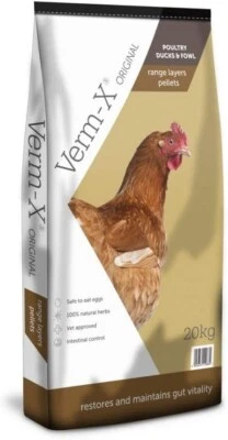 Copdock Mill Range Layers Pellets + Verm-X 20kg Poultry Chicken Ducks Bantams