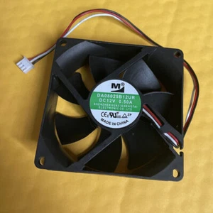 1PC YM M Fan DA08025B12UR DC12V 0.50A 8025 8CM three-wire cooling fan 3 /Pin - Photo 1/2