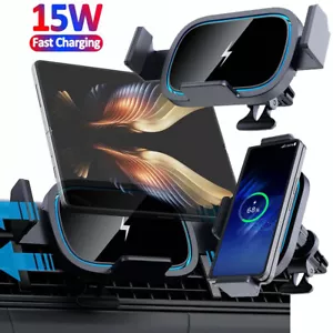 For Samsung Galaxy Z Fold 1/2/3/4/5 Wireless Car Charger Automatic Holder Mount - Picture 1 of 17