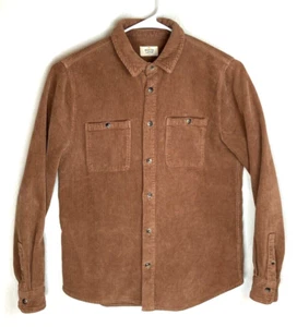 Marine Lagenlook Herren M/L Kastanie Farbe Cord Knopfleiste dickes Overshirt Shacket - Bild 1 von 9