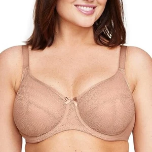 Glamorise Damen 36H Spitze Comfort Wonderwire BH Bügel #9855 Cappuccino Neu ohne Etikett - Bild 1 von 3