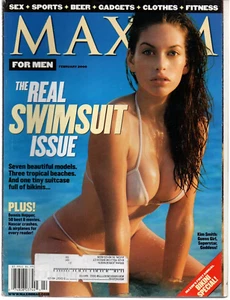 Maxim Magazine February 2000 Kim Smith Swimsuit Issue Dennis Hopper - Picture 1 of 4
