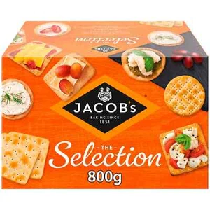 Jacob's Biscuits for Cheese Selection Carton 800g Cream Crackers for Sharing - Picture 1 of 5